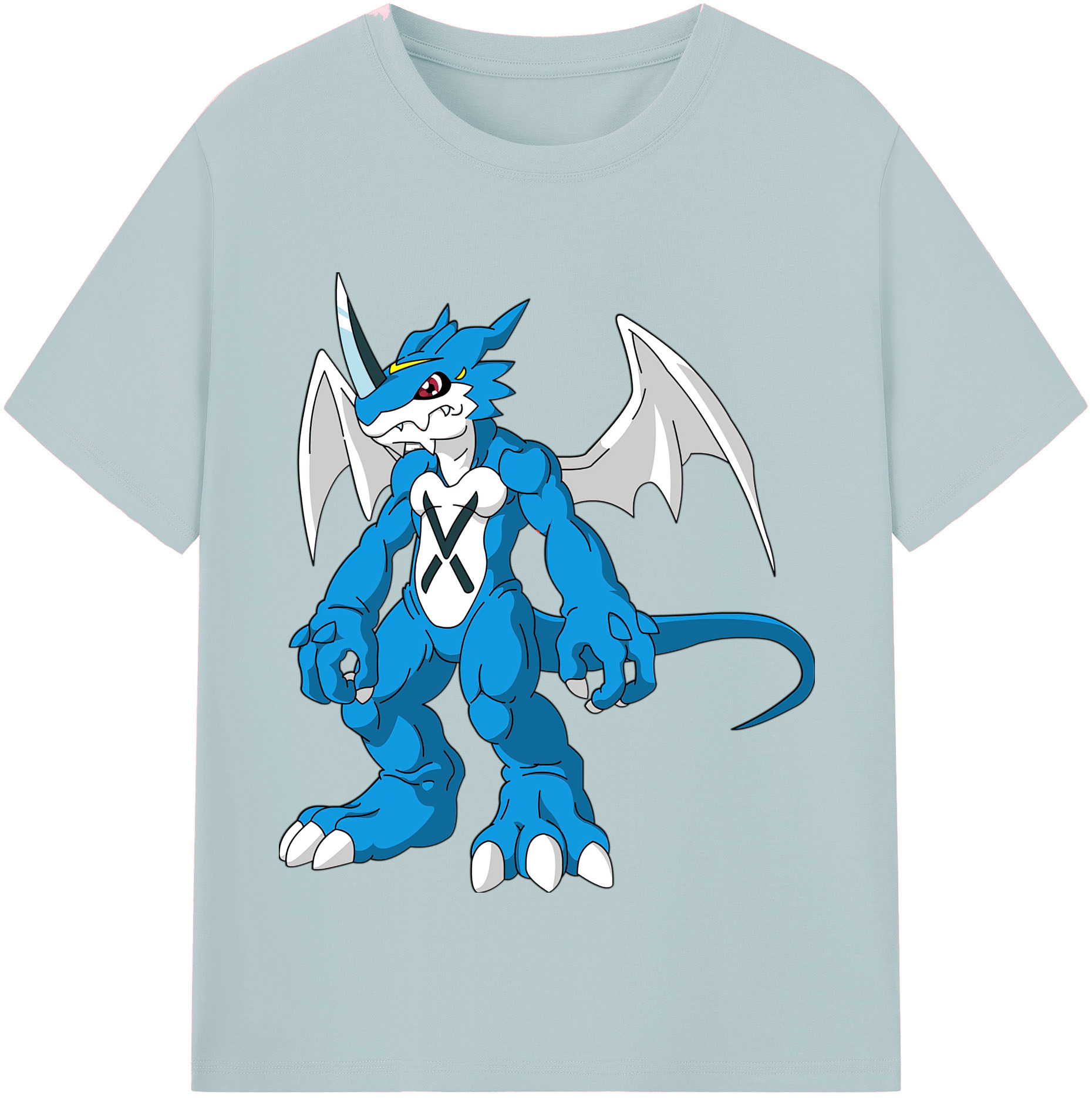 （画像用） Digimon デジタルモンスター/デジモン 綿100％半袖Tシャツ（フロントプリント）